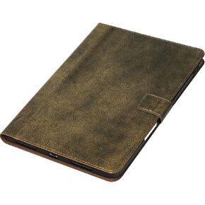 Gexmil Case for iPad Pro 11 Inch,4th/3rd/2nd/1st Generation(2022/2021/2020/2018) Genuine Leather Cover with Pencil Holder,Cowhide Folio Cover,Auto Sleep/Wake Anti Slip,Vegetable Tanning Brown
