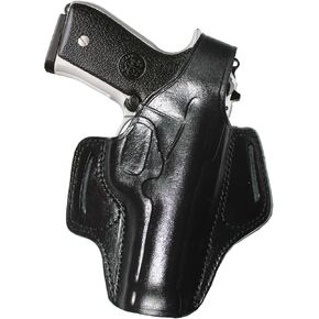 Handmade Leather OWB Carry Two Slot Thumb Break Gun Holster for Beretta 92/92F/92FS Without Rail