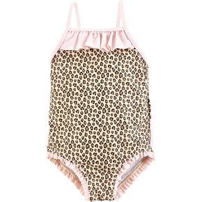Hudson Baby Baby Girl's Toddler Swimsuit, Leopard, 6-9 Months