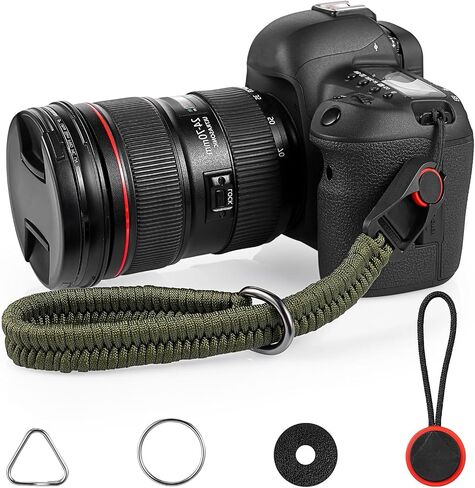 Quick Release Camera Wrist Strap, Nylon Camera Hand Strap Hand Strap with 4 Replace Buckle for DSLR Mirrorless Camera in Saudi Arabia