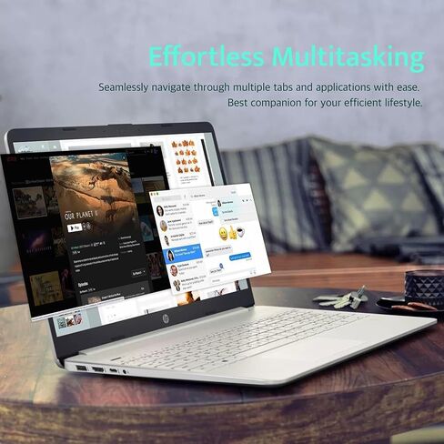 HP 2023 Newest 15.6" Laptop, AMD Ryzen 7 5700U (Beats i7-1265U), 16GB RAM, 512GB SSD, HD Micro-Edge Display, AMD Radeon Graphics, Thin & Portable, Wi-Fi 6, Bluetooth, Windows 11 Home, ‎Natural Silver in Kuwait