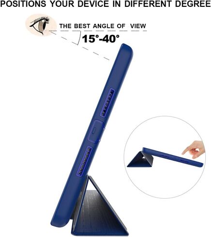 DUNNO iPad 9.7 Inch Case 2017/2018, iPad 6th/5th Generation Case, Three Layer Heavy Duty Full Protection Smart Case with Detachable Screen Cover/Stand for iPad 9.7 Released in 2018/2017 (Black) in Saudi Arabia