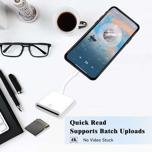 قارئ بطاقة SD USB C، محول USB 3.0 عالي السرعة إلى بطاقة SD لهاتف iPhone 15 Pro Max، محول كاميرا من النوع C Trail Viewer لهاتف iPhone 15/ iPad MacBook/Air iMac/Samsung Galaxy Android in Kuwait