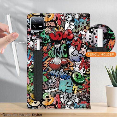 Case Compatible with Xiaomi Pad 6 Tablet 11.0 inch Released 2023 Multi-Angle Stand Cover for Mi Pad 6 Pro Tablet 360° Adjustable Swivel,Black in Kuwait