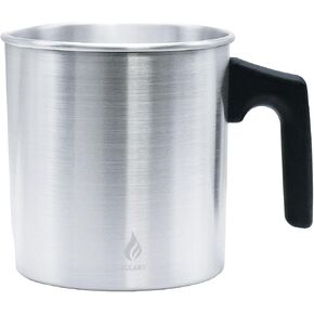 AGLARY Candle Making Pouring Pot, Double Boiler Aluminum Candle Wax Melting Pitcher，Holds for 4 Pounds Wax，with Heat-Resistant Handle and Dripless Pouring Spout,Wax melt containers，3L