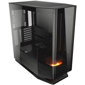 COUGAR FV270 RGB MidTower E-ATX Case, 420mm GPU supported,Build-in ARGB PWM Fans,Breathe Streams,Prism of Light, RGB Hub,Filter Guard, Tool-Less Bracket, Center Stage,Cable Management (RGB, Black)