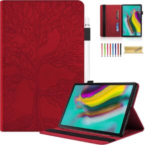 Dteck Case for Samsung Galaxy Tab S5e 10.5 2019 - Slim Premium PU Leather Folio Stand Shockproof Case with Auto Wake/Sleep Smart Cover for Galaxy Tab S5e 10.5 Tablet SM-T720/T725, Gold Map