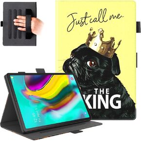 Dteck Case for Samsung Galaxy Tab S5e 10.5 2019 - Slim Premium PU Leather Folio Stand Shockproof Case with Auto Wake/Sleep Smart Cover for Galaxy Tab S5e 10.5 Tablet SM-T720/T725, Gold Map
