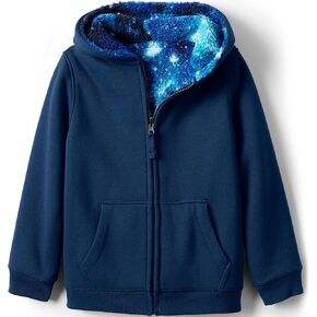 سترة بغطاء للرأس بسحاب ومبطنة من Lands' End Kids