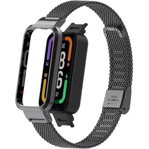 متوافق مع Xiaomi Redmi Smart Band Pro Strap، Redmi Smart Band Pro الفولاذ المقاوم للصدأ استبدال المعادن العصابات الأشرطة ملحقات حزام الساعة لسوار Xiaomi Redmi Smart Band Pro in Kuwait