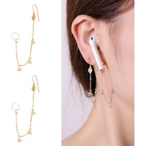 Anti Lost Earring for Airpod Holder Earrings Pierced for Your Ears Women Wireless Earhooks Earbuds Earphone Holder Connector Compatible with Airpods 2&1 3/Pro (Devil's Eye)