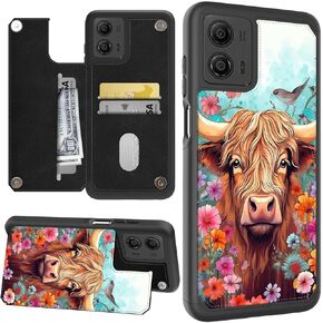 Designed for Motorola Moto G Stylus 5G 2024 Wallet Case with Card Holder Slot, PU Leather Kickstand Shockproof Flip Magnetic Cover for Moto G Stylus 5G 2024, White Dragon