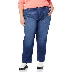 Bandolino Women's Mandie Signature Fit High Rise Straight Leg Jean, Nightfall, 16 Regular