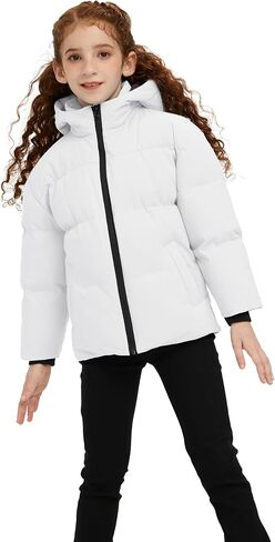 Wantdo Girl's Reversible Puffer Jacket Hooded Winter Jacket Warm Winter Coat Fleece Jacket in Saudi Arabia