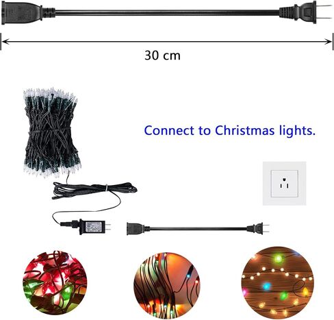سلك تمديد الطاقة CERRXIAN USA Outlet AC 2 Prong، 4.9FT NEMA 1-15P إلى NEMA 1-15R كابل، 125V 15A AC 2-Prong ذكر إلى أنثى سلك توفير الطاقة، 1.5 متر (15P-15R) in Saudi Arabia