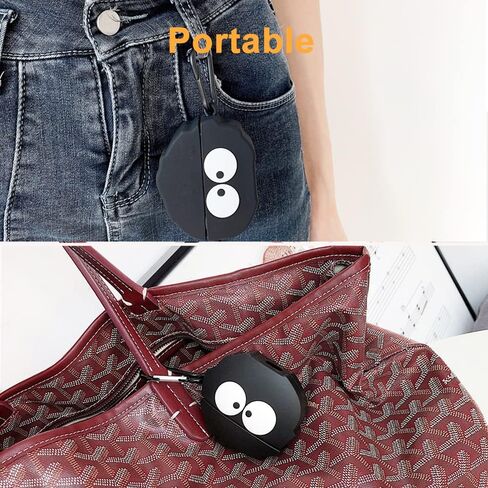 غطاء حافظة لطيف متوافق مع AirPods 3rd مع سلسلة مفاتيح، غطاء حماية من السيليكون الناعم ثلاثي الأبعاد مقاوم للصدمات لحافظة Airpod 3rd، يدعم الشحن اللاسلكي - Dustbunny in Kuwait