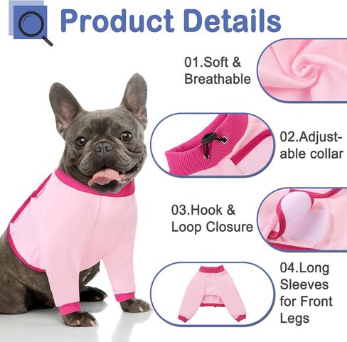 KOESON Dog Recovery Sleeve for Front Legs, Soft Dog Surgery Recovery Suit After Surgery Dog Elbow Protector, Adjustable Dog Leg Sleeve to Stop Licking for Leg Injuries Dog Cone Alternative Grey XL in Saudi Arabia