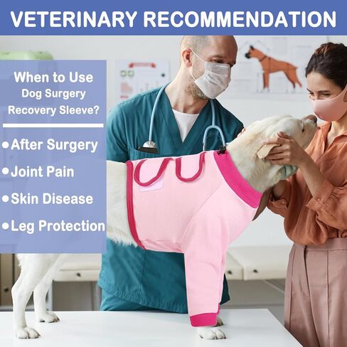 KOESON Dog Recovery Sleeve for Front Legs, Soft Dog Surgery Recovery Suit After Surgery Dog Elbow Protector, Adjustable Dog Leg Sleeve to Stop Licking for Leg Injuries Dog Cone Alternative Grey XL in Saudi Arabia