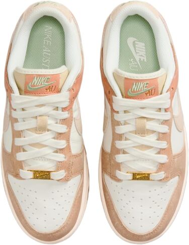 حذاء رياضي للنساء من Nike، ذهبي وأبيض وفضي وأحمر جامعي، 6.5 US in Kuwait