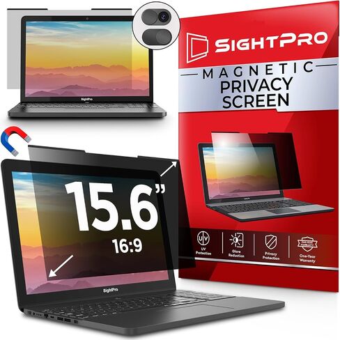 Magnetic Laptop Privacy Screen 14 Inch 16:9 - Removable Computer Privacy Filter Shield and Anti-Glare Protector in Saudi Arabia
