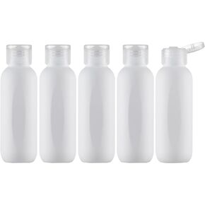3.4 oz Travel Bottles for Toiletries, Empty Plastic Shampoo Bottle (5PCS) Small Size Container Tsa Approved (100ml, Green)