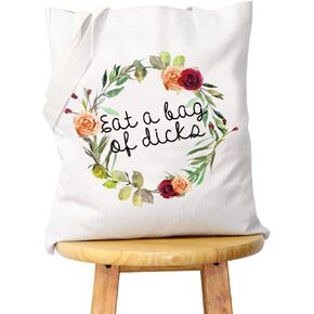 WCGXKO Novelty Cosmetics Bag For Friends Eat A Bag Of Dicks Naughty Adult Humor Gift for Her (Bag of Dicks)