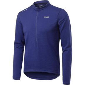 ARSUXEO Men's Long Sleeves Cycling Jersey Comfortable Fit Mountain Bike Jersey Bicycle Biking MTB Shirt