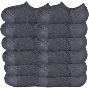 Angelina Unisex Adult Mens Womens Kids Boys Girls Cotton Blend No-Show Sport Sock (12-Pairs)