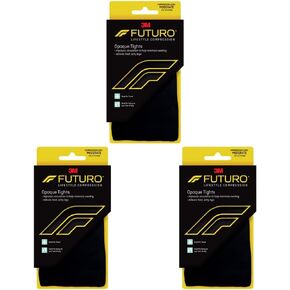 جوارب فوتورو غير شفافة للنساء، ضغط متوسط، 15-20 مم/زئبق، تساعد على تحسين الدورة الدموية للمساعدة في تقليل التورم، كبير (عبوة من 3 قطع) in Kuwait