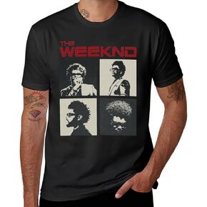 تي شيرت The Rapper Weeknd للجنسين ذو تصميم كلاسيكي بأكمام قصيرة ورقبة دائرية، تي شيرت برقبة دائرية مصنوع من القطن بنسبة 100% in Kuwait