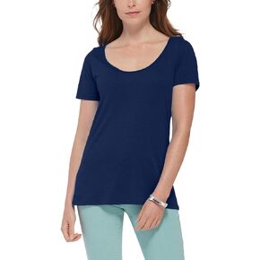 Delta Apparel Women's Ladies Regular Fit Short Sleeve Scoop Neck Tee