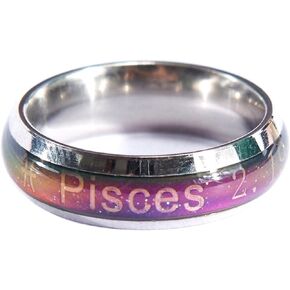 ACCHEN Mood Ring Constellation Change Color Emotion Finger Ring with Box