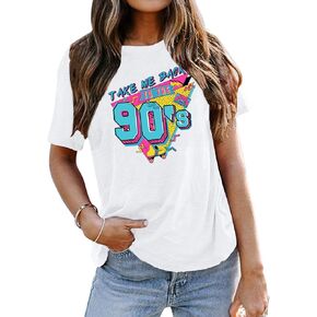 80s Baby 90s Made Me Shirt Womens Vintage Tie Dye 90s Shirts Casual Retro 80's Nostalgia Shirt Tops in Kuwait
