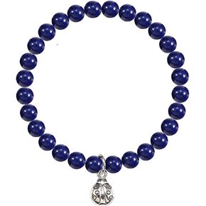 Pingyongchang Candy-colored beads bracelet ladybug good luck gift for mothers and friends cute ladybug Thanksgiving Valentine’s Day Father’s Day Mother’s Day