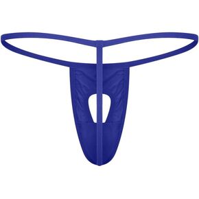 Mens Sexy Thongs Bikini Solid Color Underwear Men's T-Tack Thong G String Homme Jockstrap Briefs Male Sexy Panties