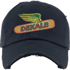 ALLNTRENDS Dekalb Corn Hat Distressed Dad Hat Buckle Cap