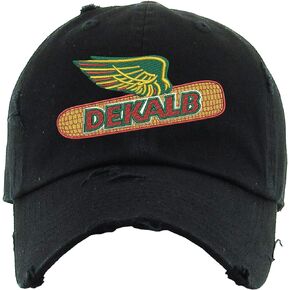 ALLNTRENDS Dekalb Corn Hat Distressed Dad Hat Buckle Cap