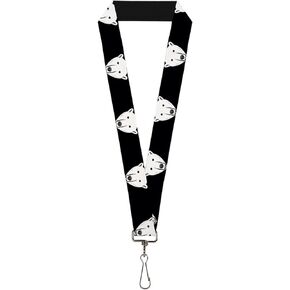 Buckle-Down Lanyard-1.0"-Polar Bear Repeat Black
