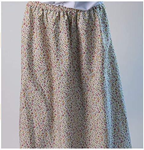 Girls Calico Pioneer Peasant Costume Skirt (Choose Color and Size) in Saudi Arabia