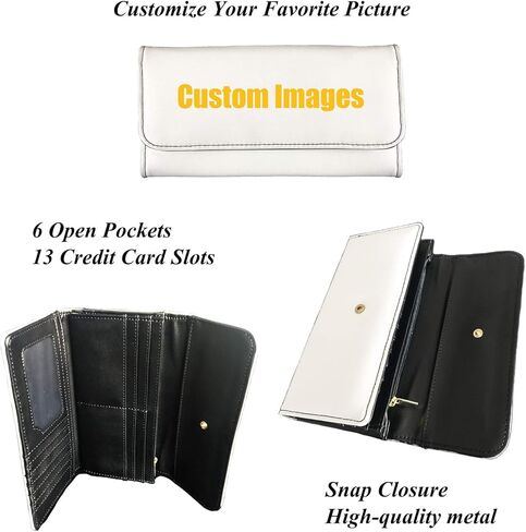 محفظة Boatee Leopard للسيدات ثلاثية الطي وحامل بطاقات الائتمان ومحفظة أنيقة وحقيبة طويلة للفتيات in Kuwait