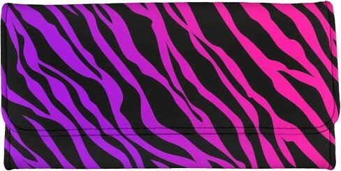 محفظة Boatee Leopard للسيدات ثلاثية الطي وحامل بطاقات الائتمان ومحفظة أنيقة وحقيبة طويلة للفتيات in Kuwait