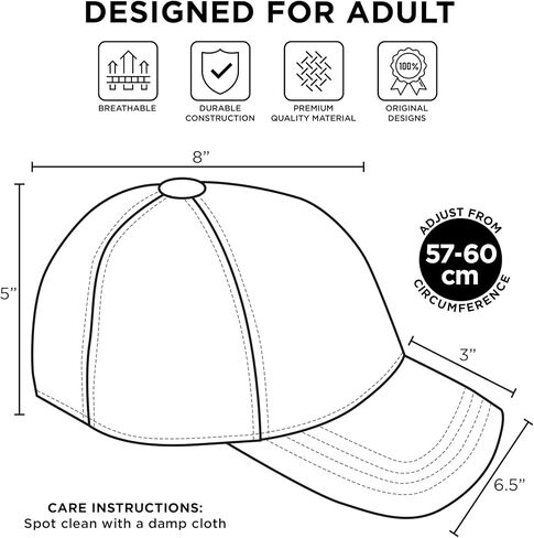 Disney mens Disney Adult Baseball Cap, Monster, Inc. Adjustable Dad Hat Baseball Cap in Kuwait