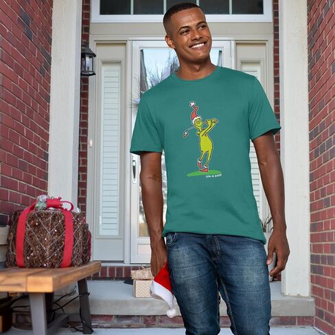 Grinch Mulligan Hooligan Cotton Tee, Shortsleeve Graphic CrewneckT-Shirt in Saudi Arabia