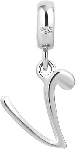 LovelyCharms 925 فضة استرلينية حرف الأبجدية خرزة متدلية لقلادة السوار in Kuwait