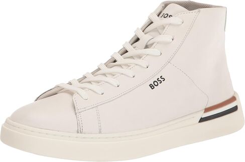 BOSS Men's Smooth Leather High Top Sneakers in Saudi Arabia