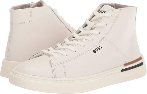 BOSS Men's Smooth Leather High Top Sneakers in Saudi Arabia