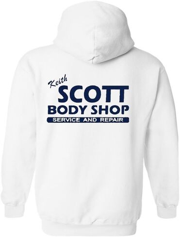 سترة بغطاء للرأس من City Shirts Keith Scott Body Shop Carolina TV Back Print DT Sweat Hoodie in Kuwait