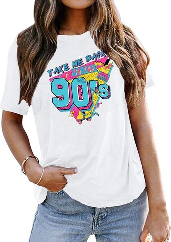 80s Baby 90s Made Me Shirt Womens Vintage Tie Dye 90s Shirts Casual Retro 80's Nostalgia Shirt Tops in Kuwait