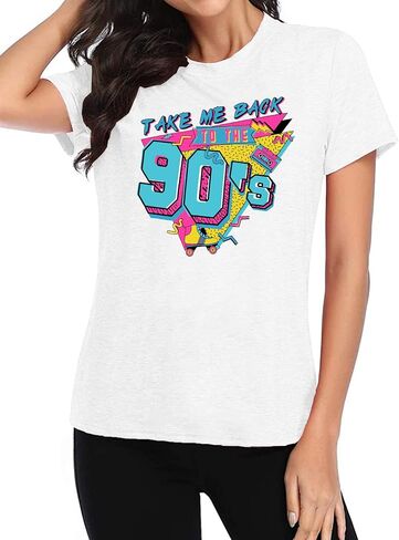 80s Baby 90s Made Me Shirt Womens Vintage Tie Dye 90s Shirts Casual Retro 80's Nostalgia Shirt Tops in Kuwait
