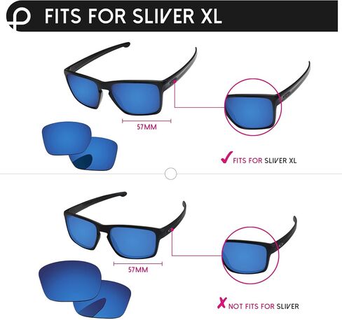 عدسات بديلة لنظارة شمسية Oakley Sliver XL OO9341 in Saudi Arabia